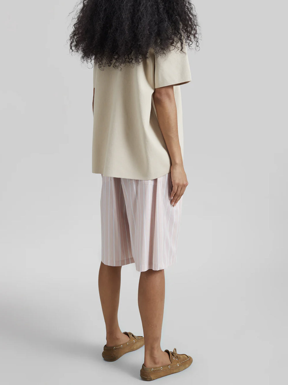 THE FRANKIE SHOP-ELYN ELASTIC BERMUDA SHORTS-
