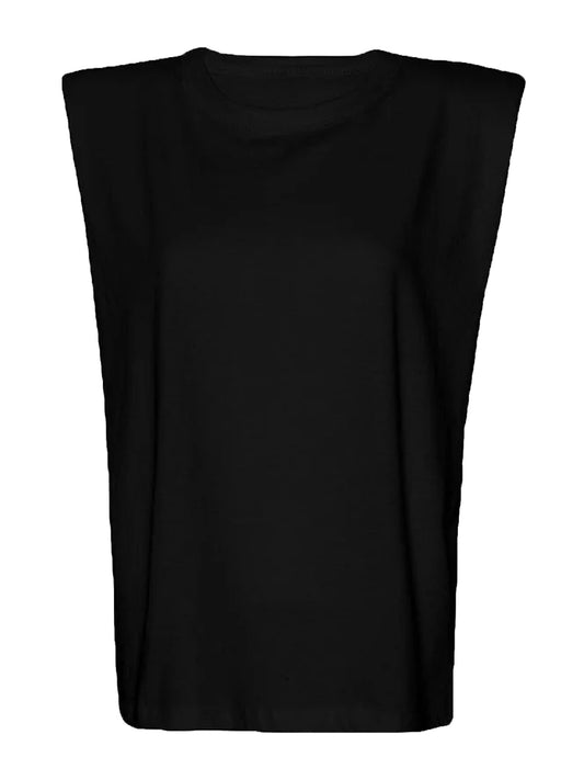 THE FRANKIE SHOP-EVA PADDED SHOULDER MUSCLE T-SHIRT-