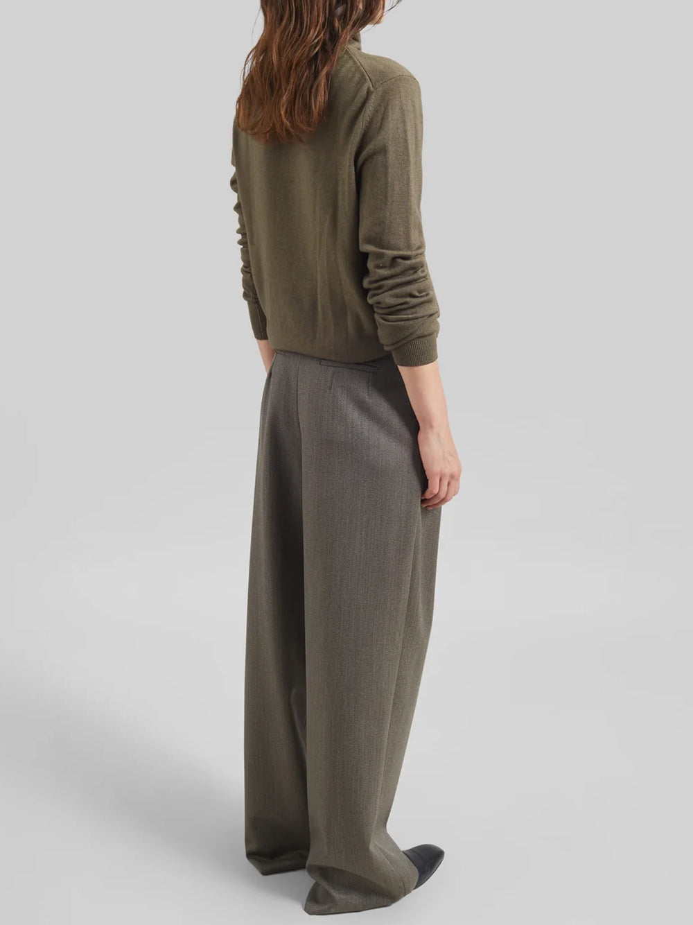 THE FRANKIE SHOP-FINN WOOL ELASTIC PANTS-