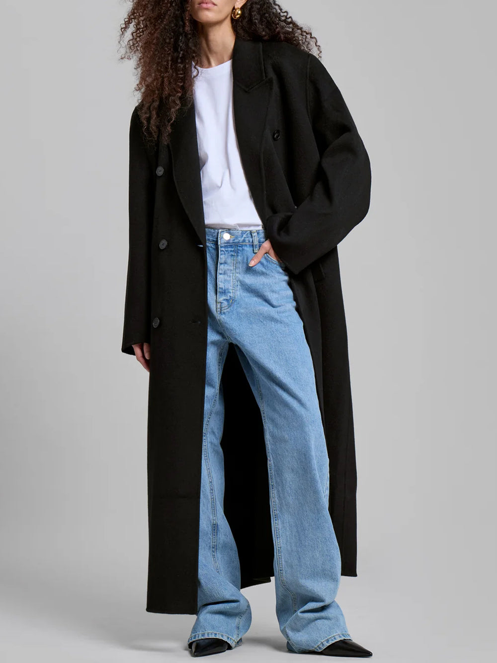 THE FRANKIE SHOP-GAIA DOUBLE BREASTED COAT-