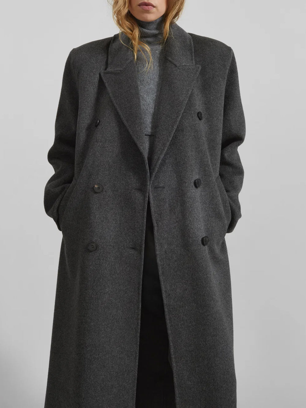 THE FRANKIE SHOP-GAIA DOUBLE BREASTED COAT-
