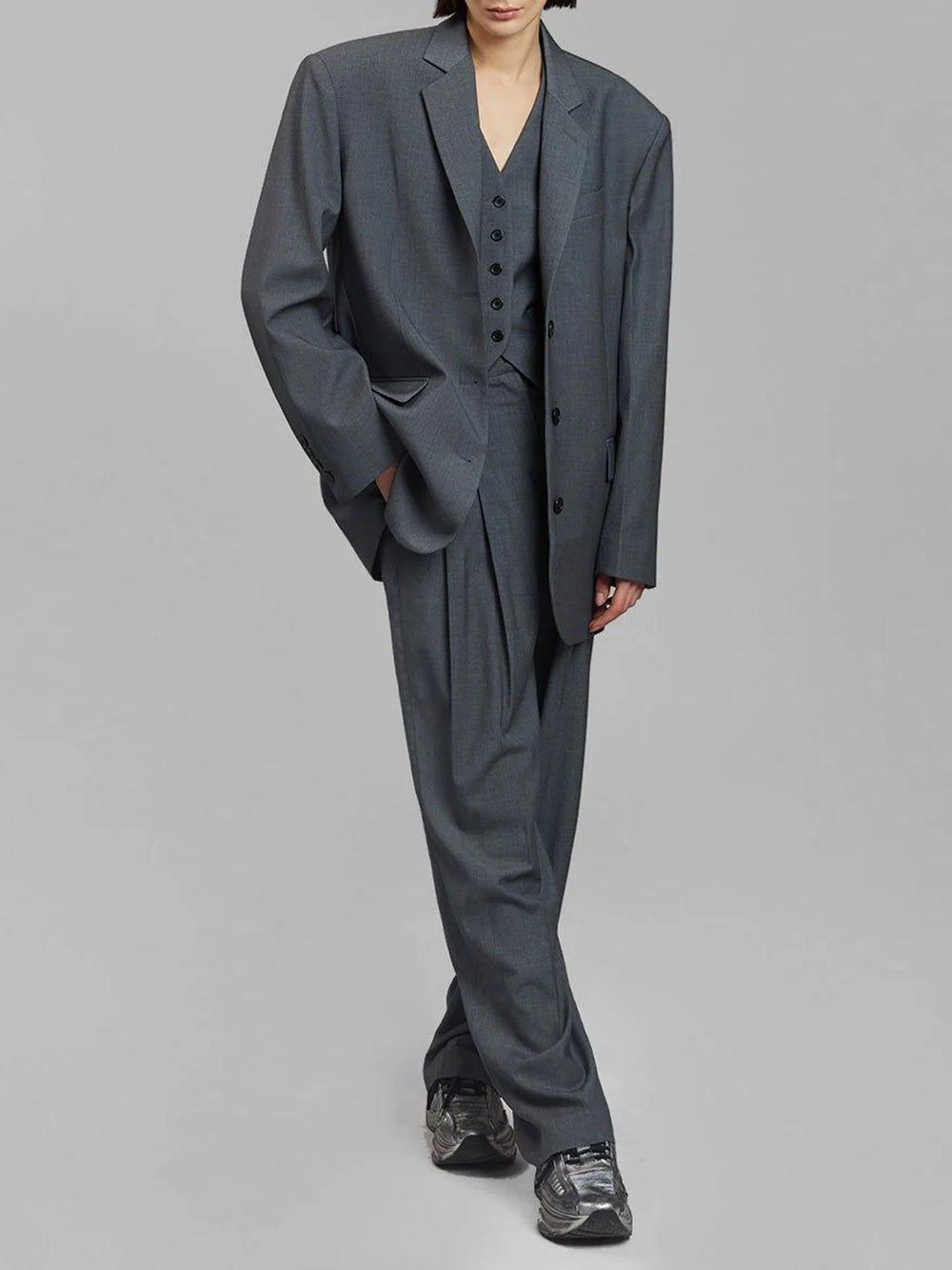 THE FRANKIE SHOP-GELSO OVERSIZED BLAZER-