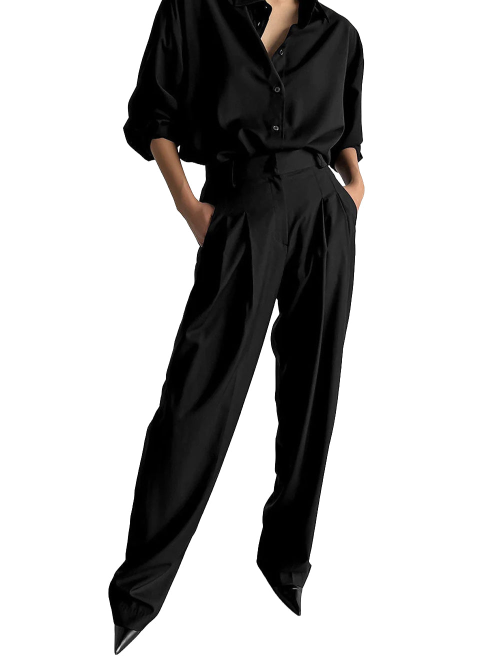 THE FRANKIE SHOP-GELSO PLEATED TROUSERS-