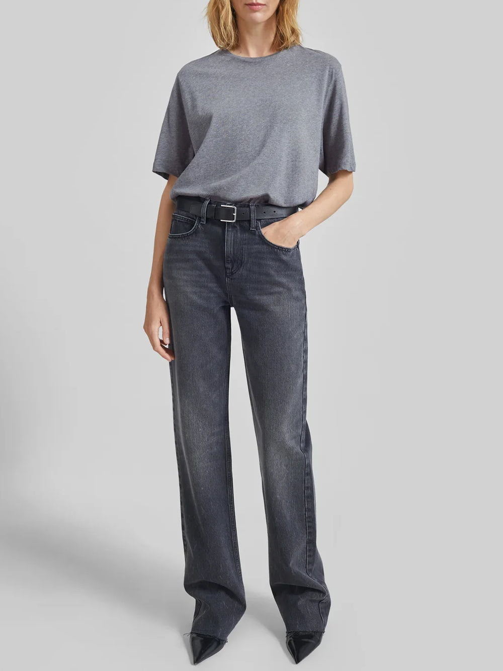 THE FRANKIE SHOP-HARPER SOFT ORGANIC TEE-