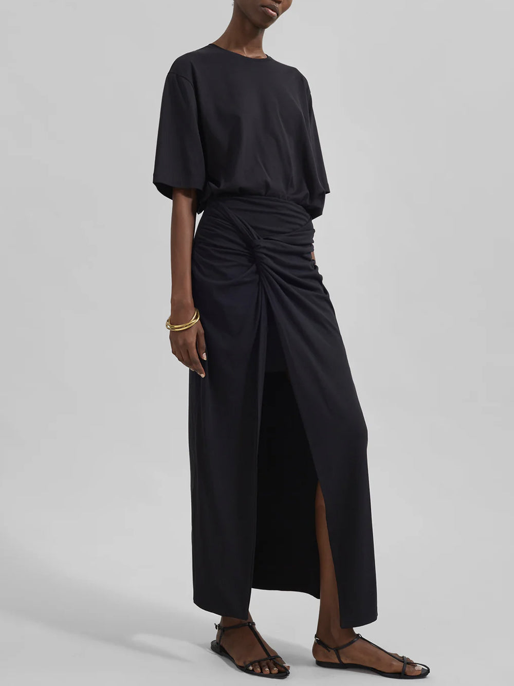 THE FRANKIE SHOP-HARPER SOFT ORGANIC TSHIRT-