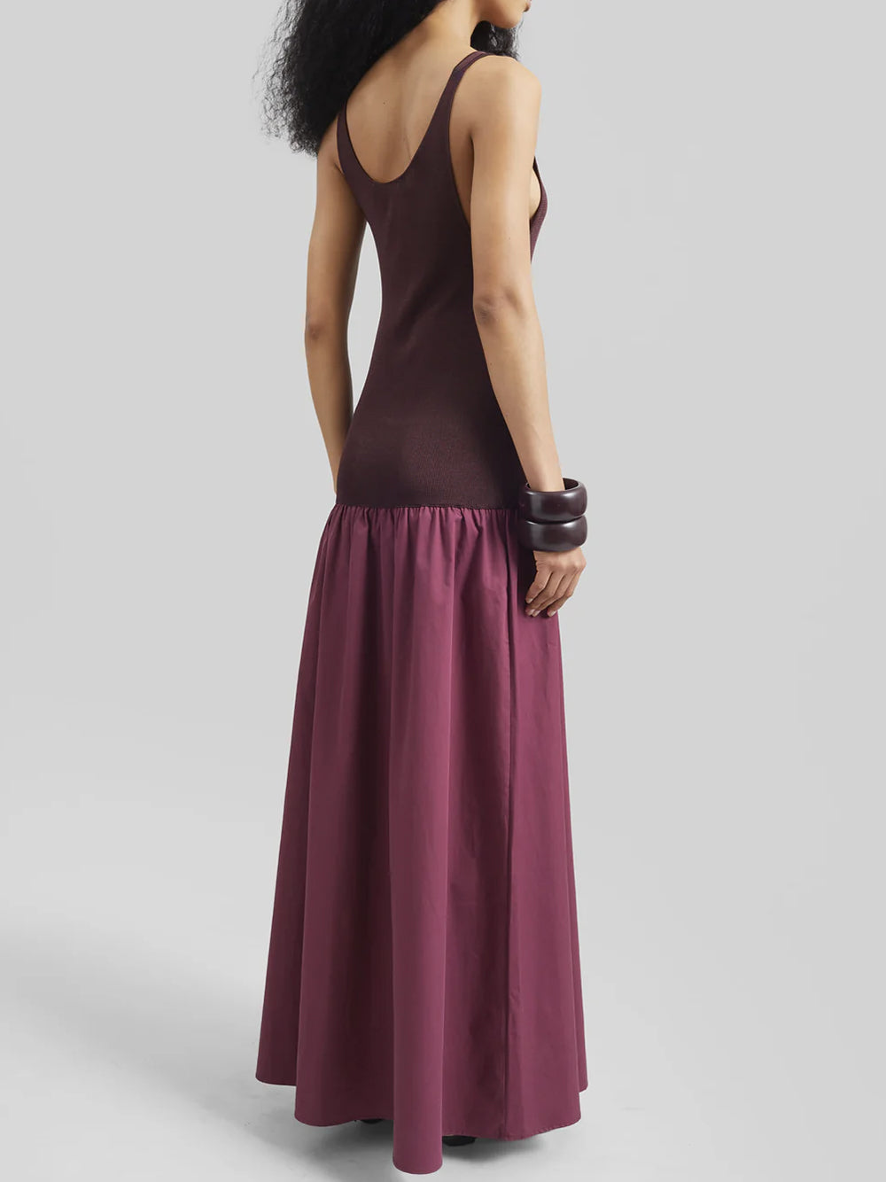 THE FRANKIE SHOP-ILIYA DROP WAIST MAXI DRESS-