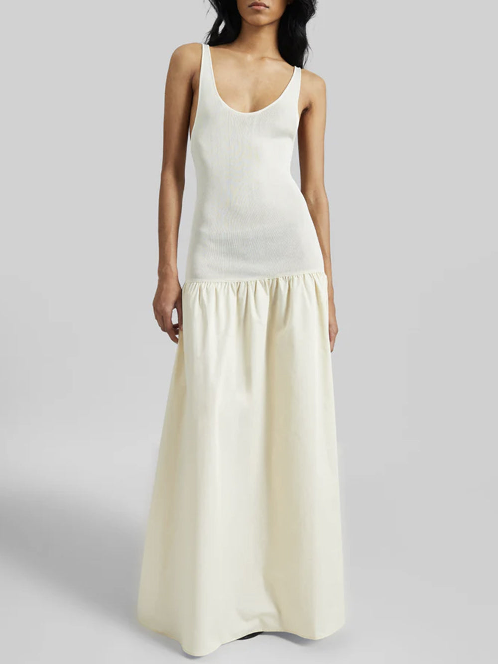 THE FRANKIE SHOP-ILIYA DROP WAIST MAXI DRESS-
