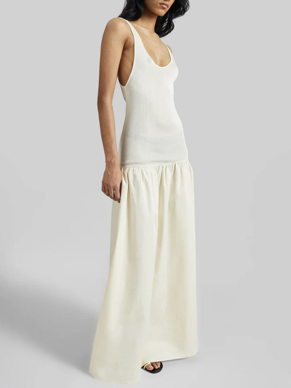THE FRANKIE SHOP-ILIYA DROP WAIST MAXI DRESS-