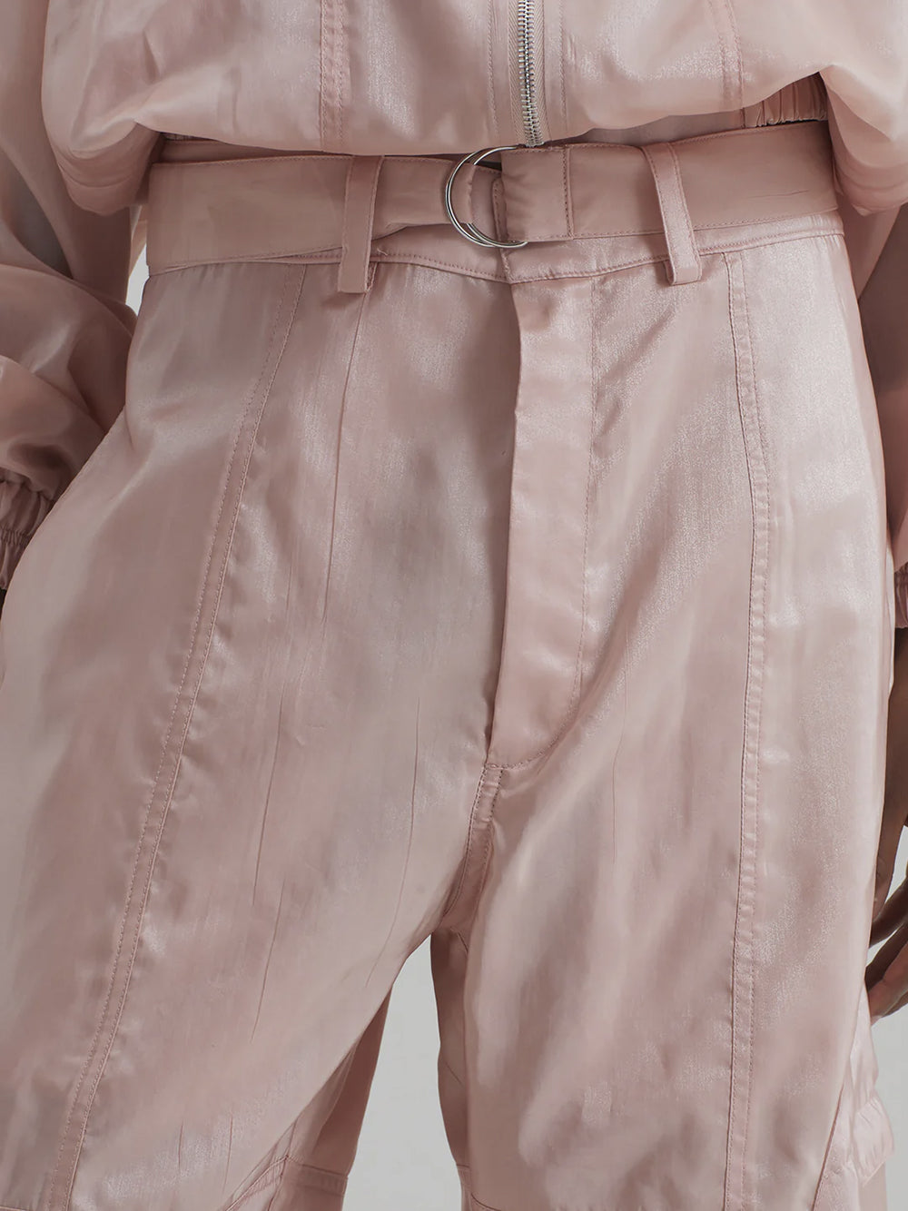 THE FRANKIE SHOP-KELLY SHEER CARGO PANTS-