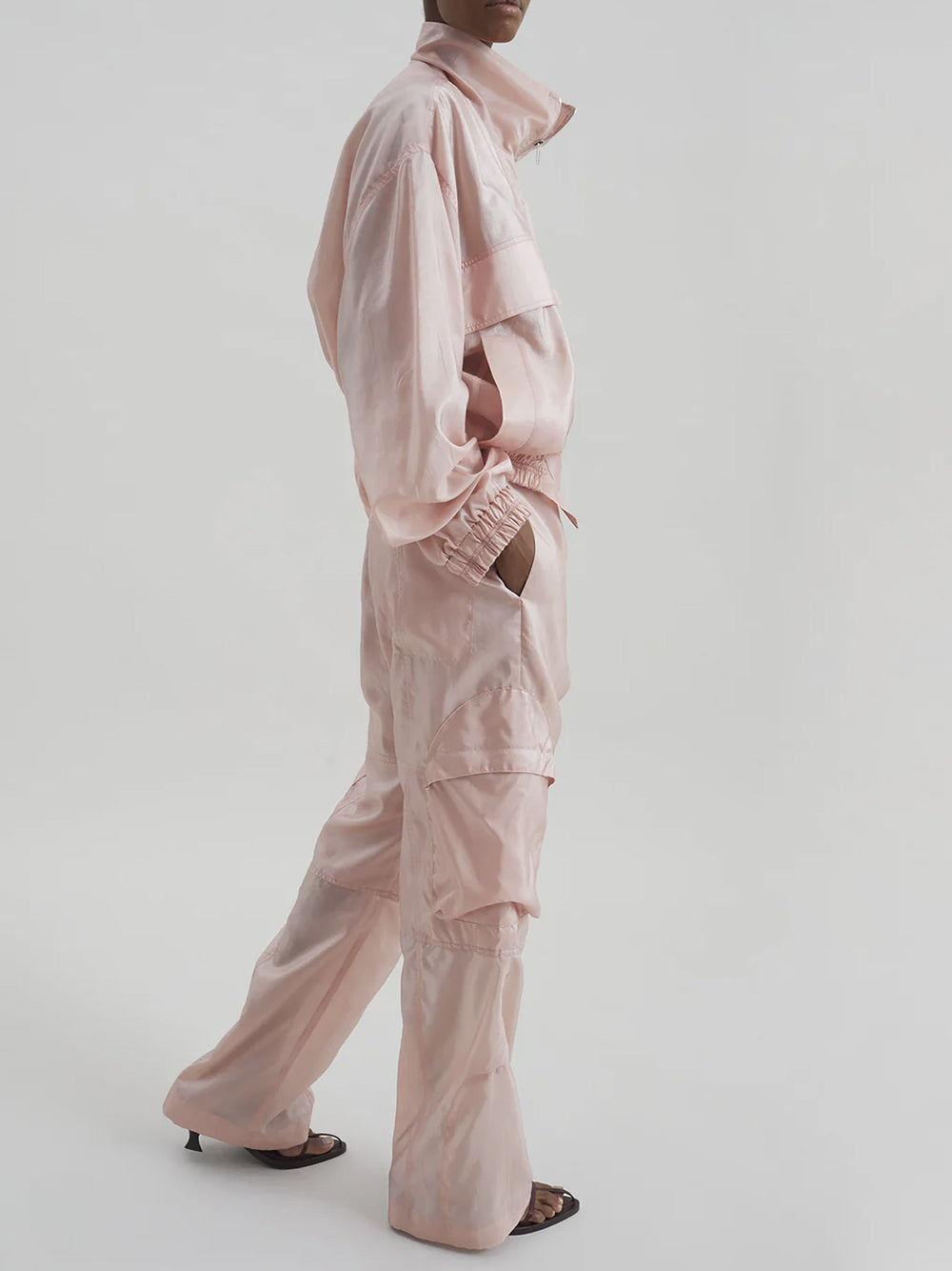 THE FRANKIE SHOP-KELLY SHEER CARGO PANTS-