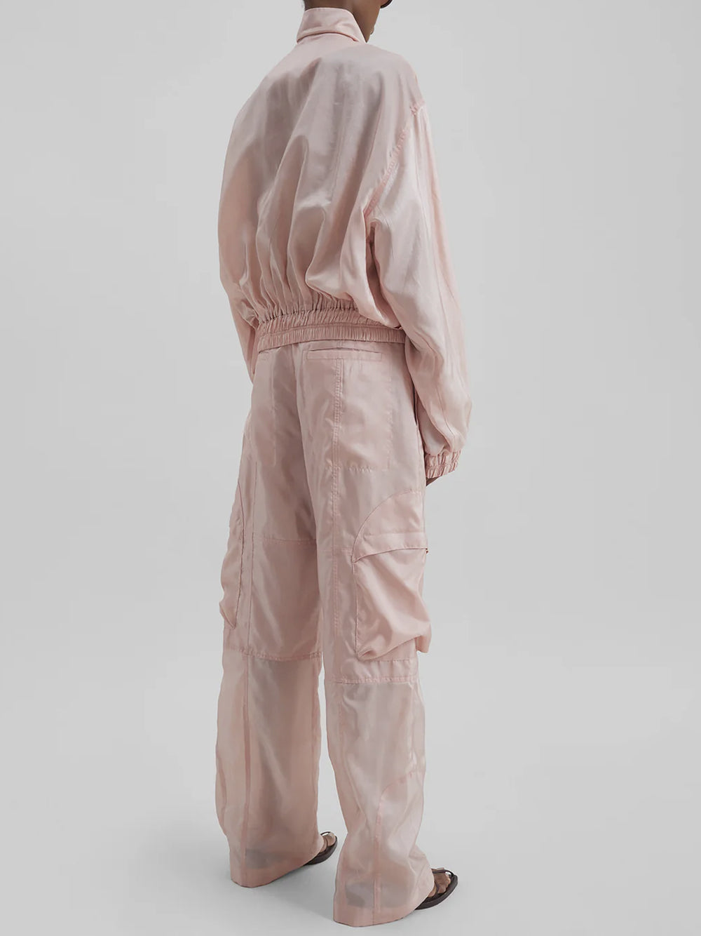 THE FRANKIE SHOP-KELLY SHEER CARGO PANTS-