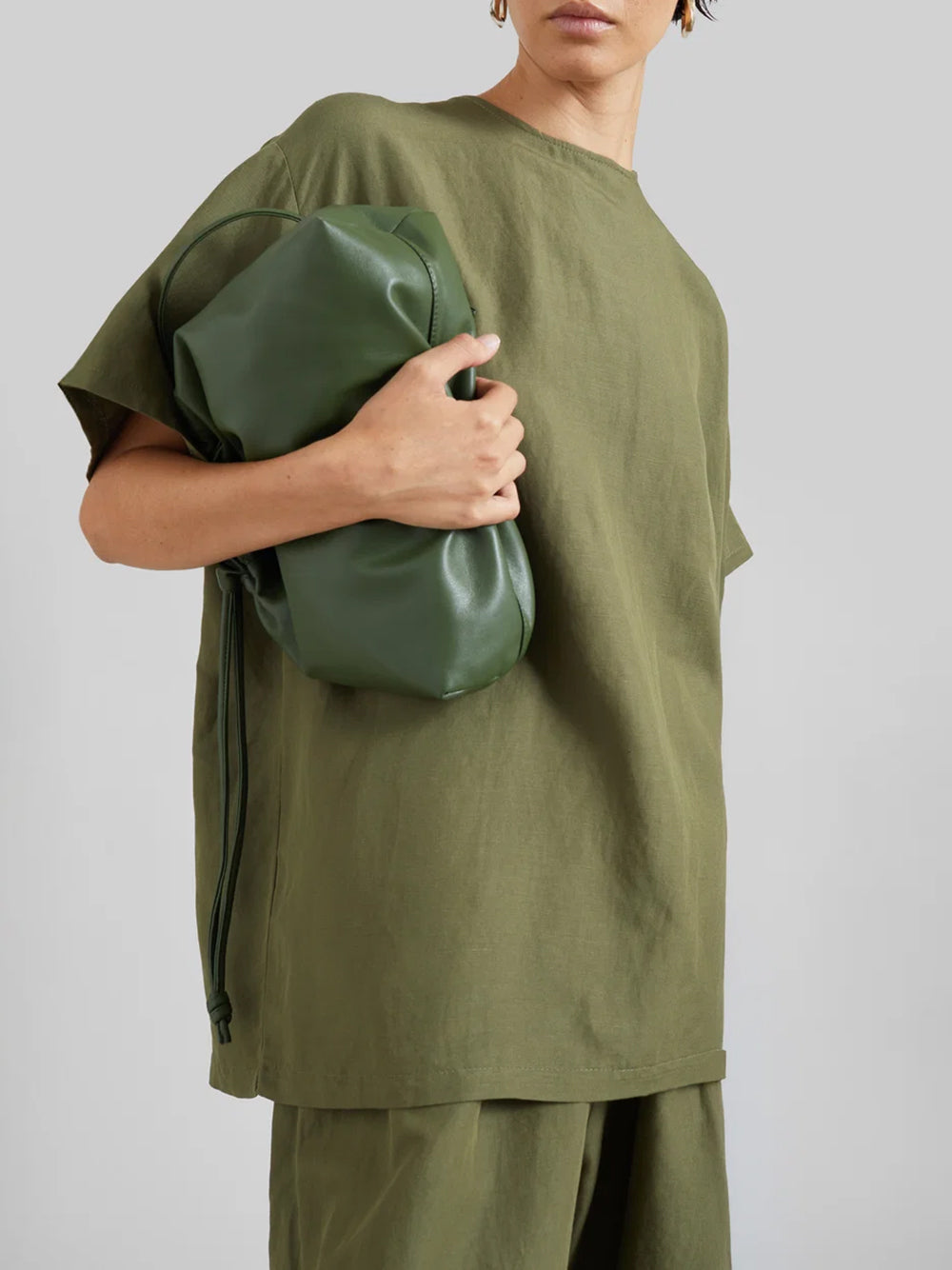 THE FRANKIE SHOP-MORGAN LEATHER SMALL POUCH-