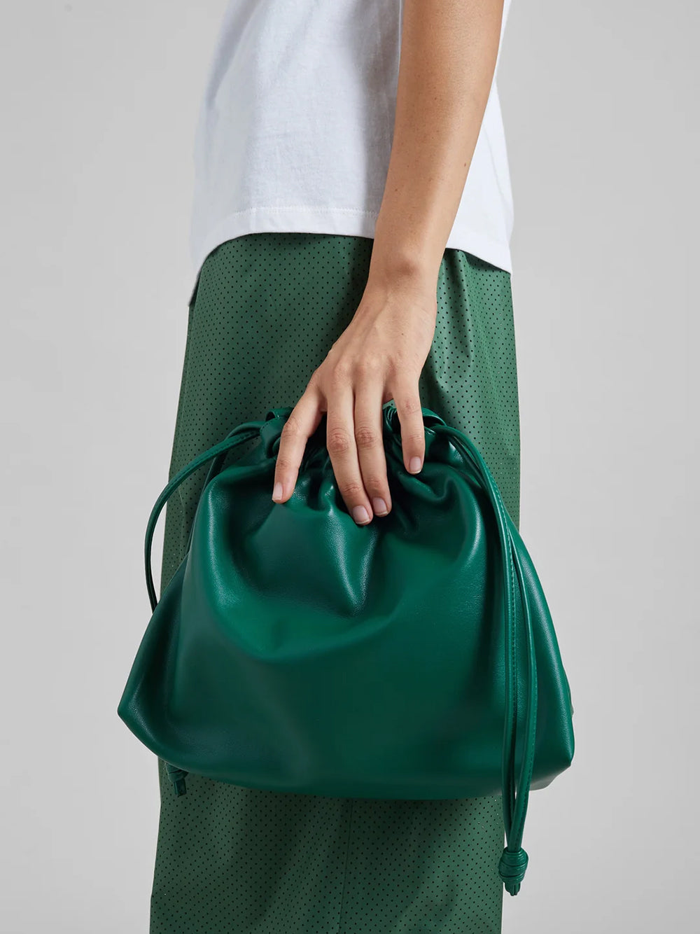 THE FRANKIE SHOP-MORGAN LEATHER SMALL POUCH-
