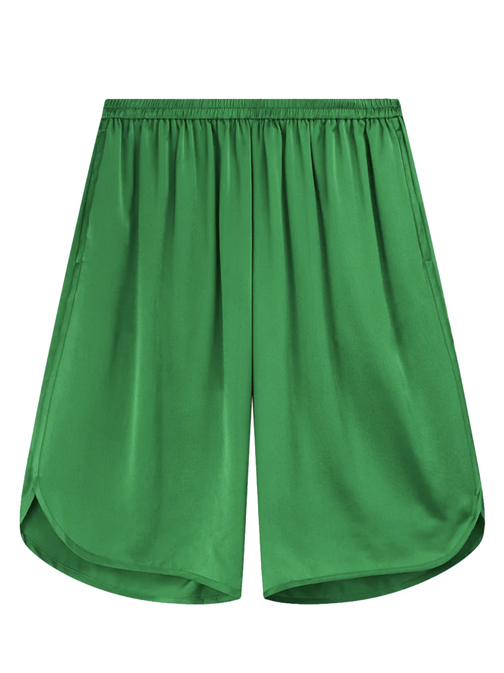 THE FRANKIE SHOP-NELIS SATIN BERMUDA SHORTS-