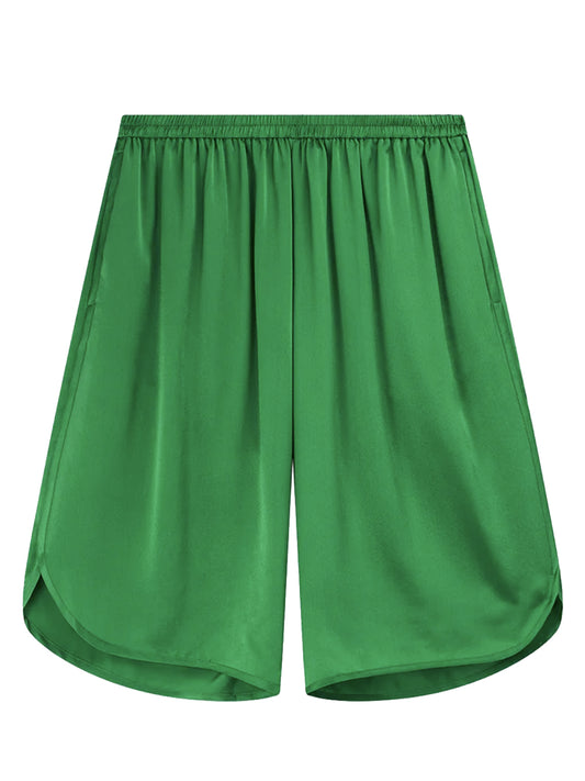 THE FRANKIE SHOP-NELIS SATIN BERMUDA SHORTS-