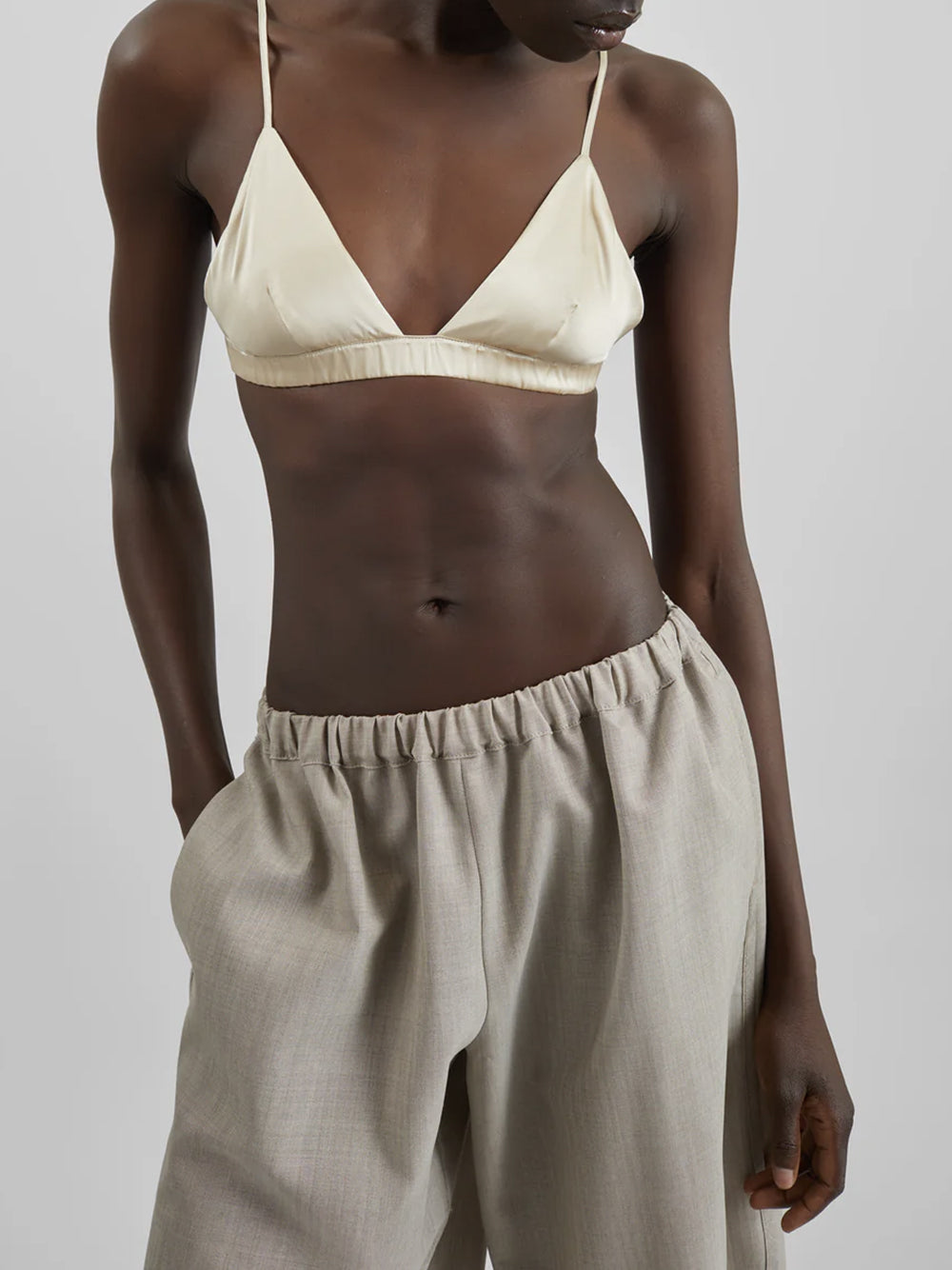 THE FRANKIE SHOP-NINA SATIN BRALETTE-