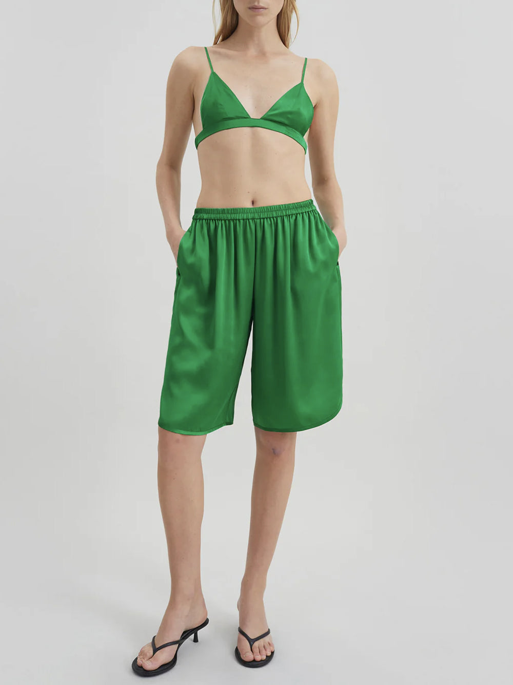 THE FRANKIE SHOP-NINA SATIN BRALETTE-
