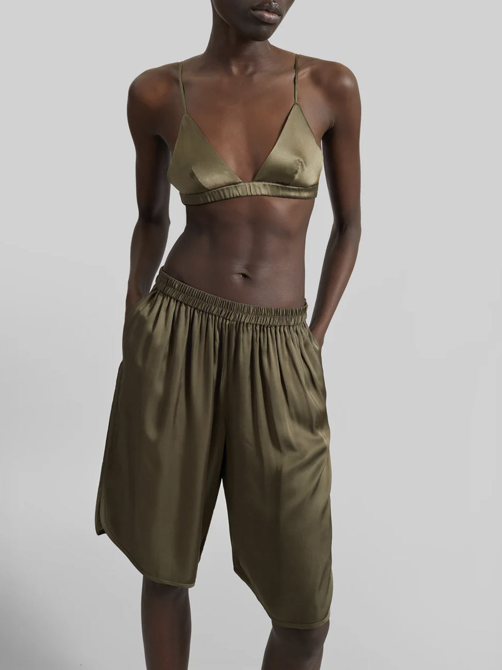 THE FRANKIE SHOP-NINA SATIN BRALETTE-