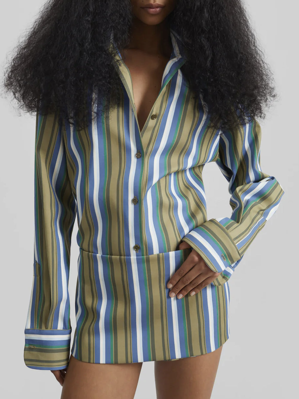 THE FRANKIE SHOP-OANA COTTON PADDED SHIRT-