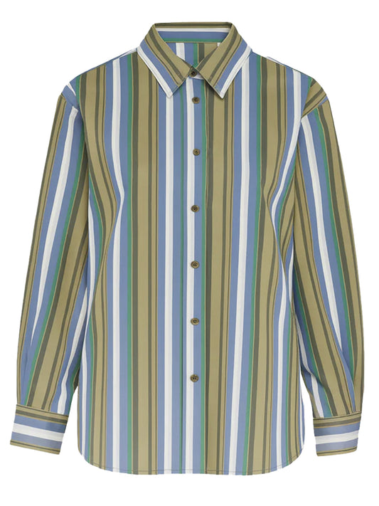 THE FRANKIE SHOP-OANA COTTON PADDED SHIRT-