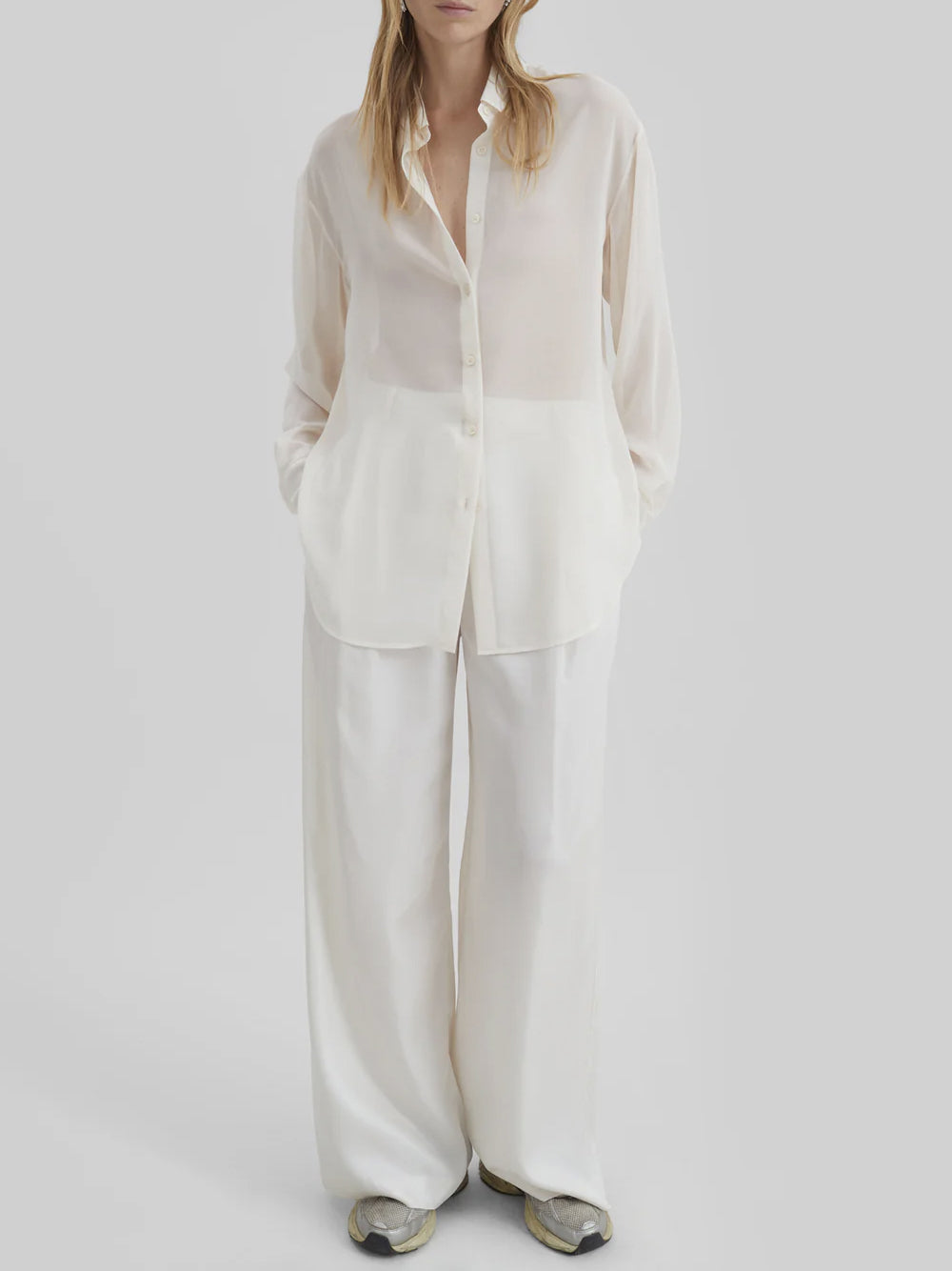 THE FRANKIE SHOP-PERI GEORGETTE SHIRT-