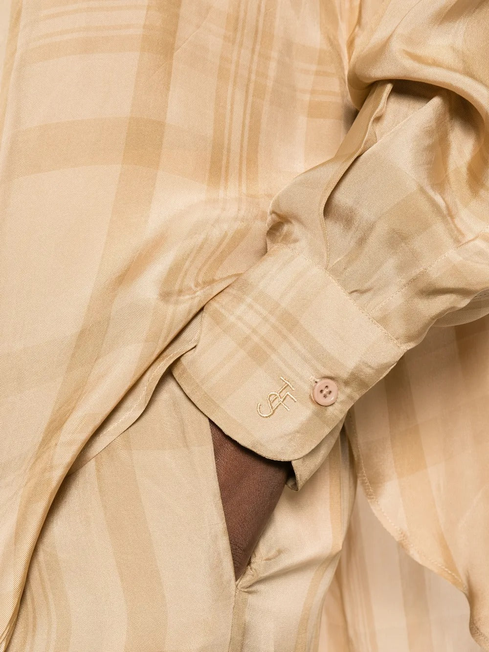 THE FRANKIE SHOP-PERI SHEER FLUID SHIRT-