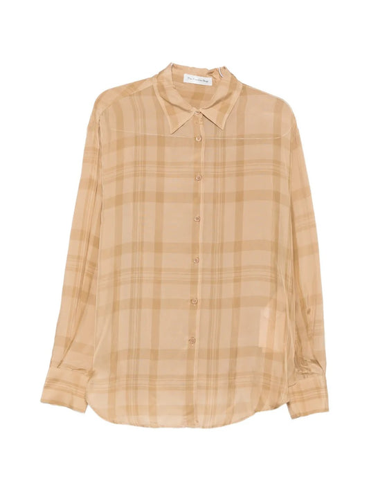 THE FRANKIE SHOP-PERI SHEER FLUID SHIRT-