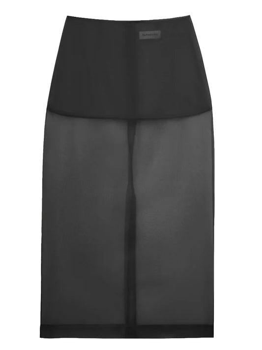 PERI SHEER MIDI SKIRT