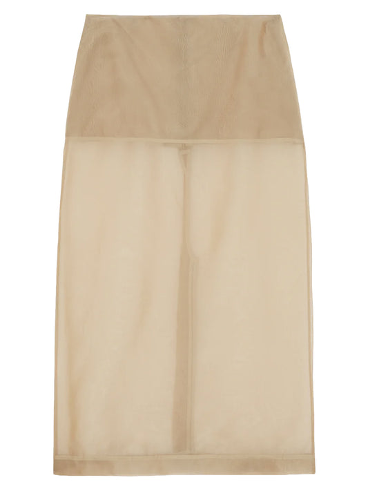 THE FRANKIE SHOP-PERI SHEER MIDI SKIRT-