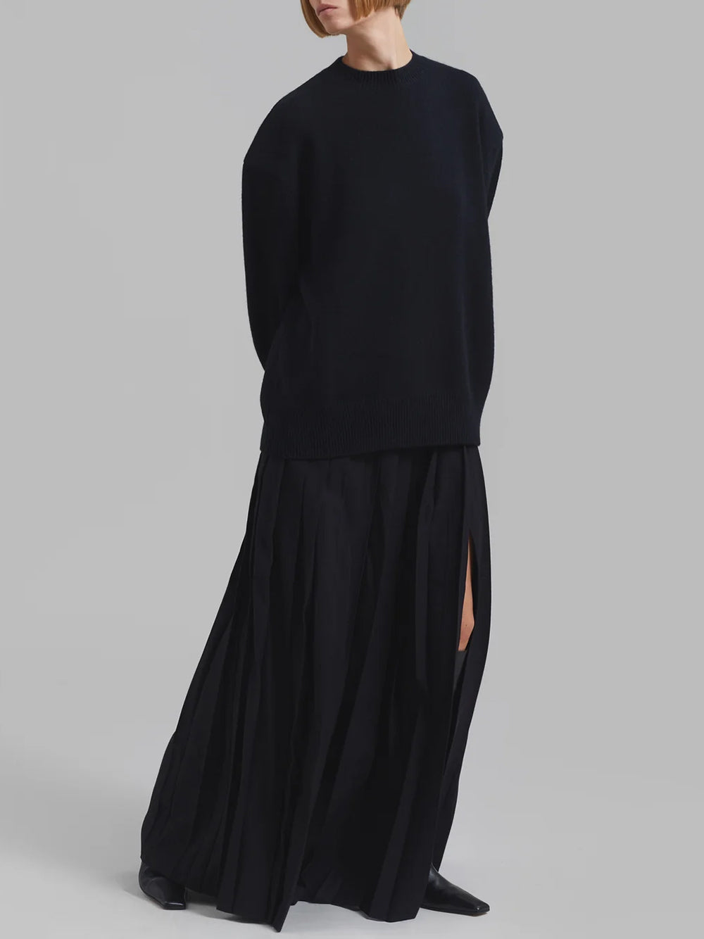 THE FRANKIE SHOP-RAFAELA PADDED KNIT SWEATER-