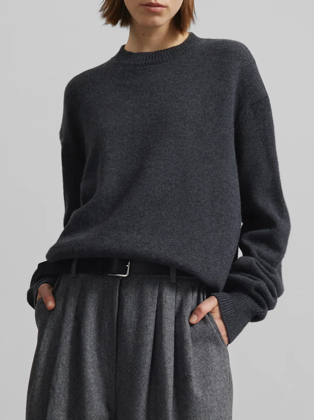 THE FRANKIE SHOP-RAFAELA PADDED KNIT SWEATER-
