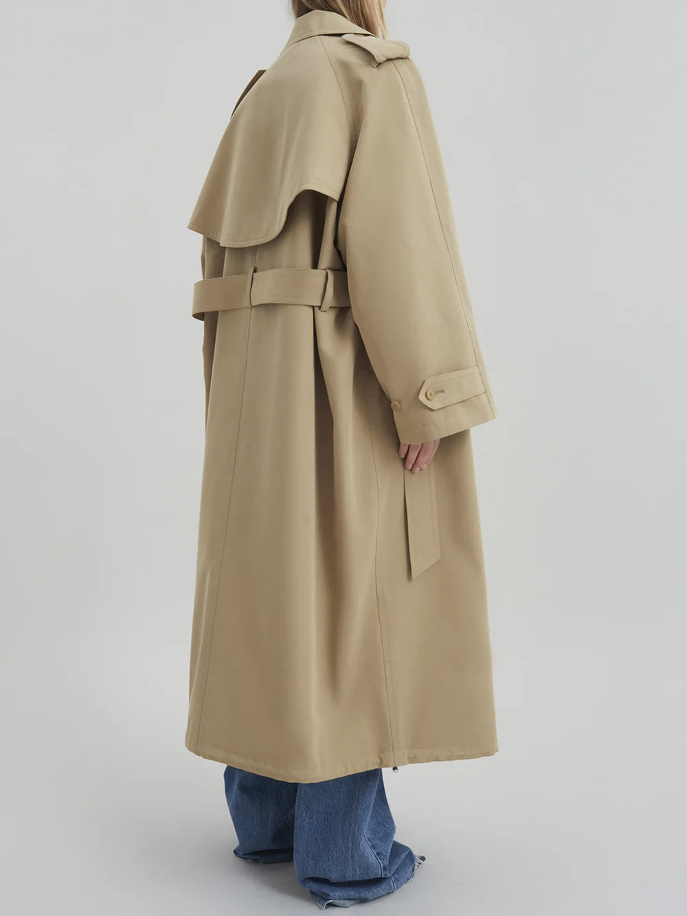 THE FRANKIE SHOP-RIVA COTTON TRENCH COAT-