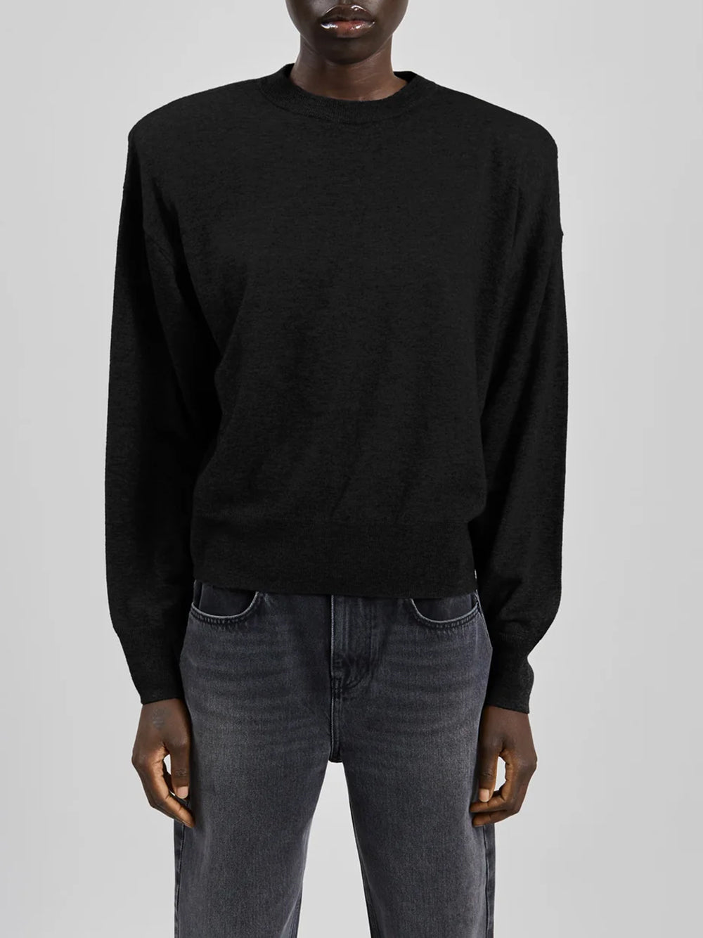 THE FRANKIE SHOP-RUE PADDED HIGH NECK SWEATER-