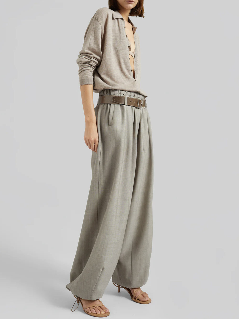 THE FRANKIE SHOP-TALA KNIT V-NECK-