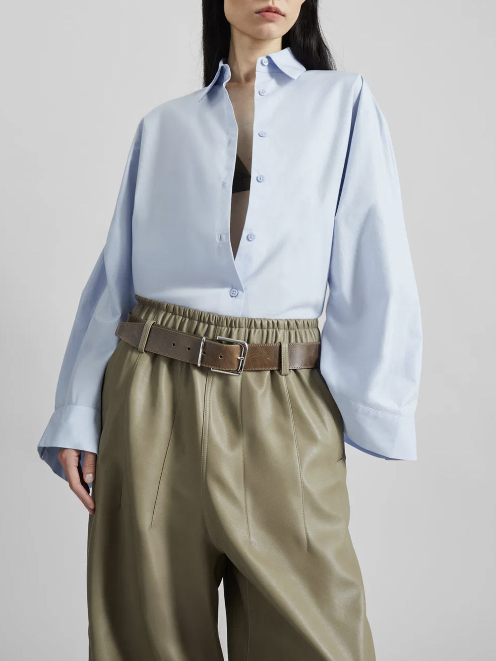 THE FRANKIE SHOP-TILA WIDE SLEEVE SHIRT-