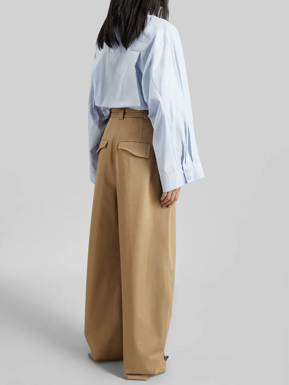 THE FRANKIE SHOP-TILA WIDE SLEEVE SHIRT-