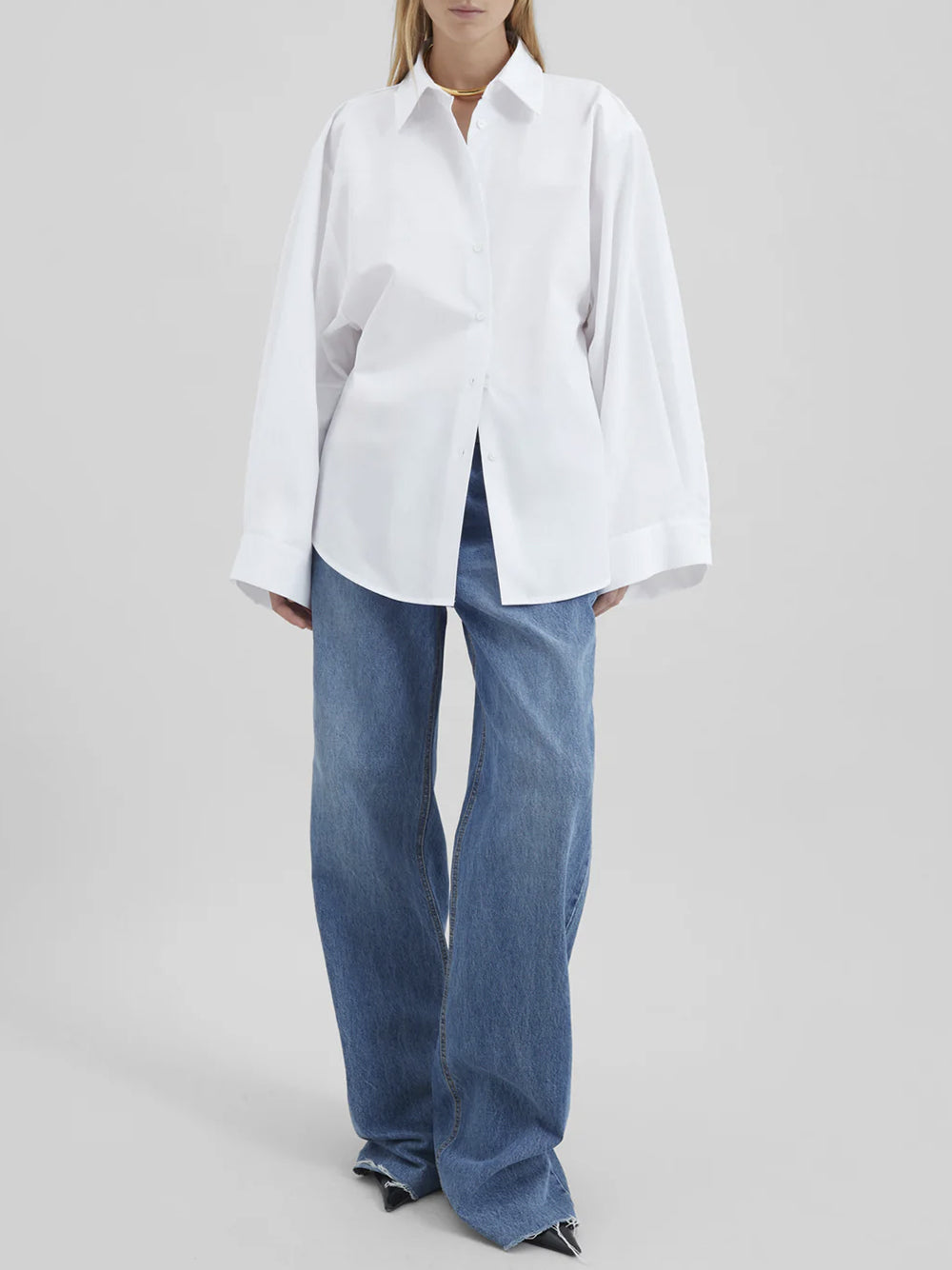THE FRANKIE SHOP-TILA WIDE SLEEVE SHIRT-