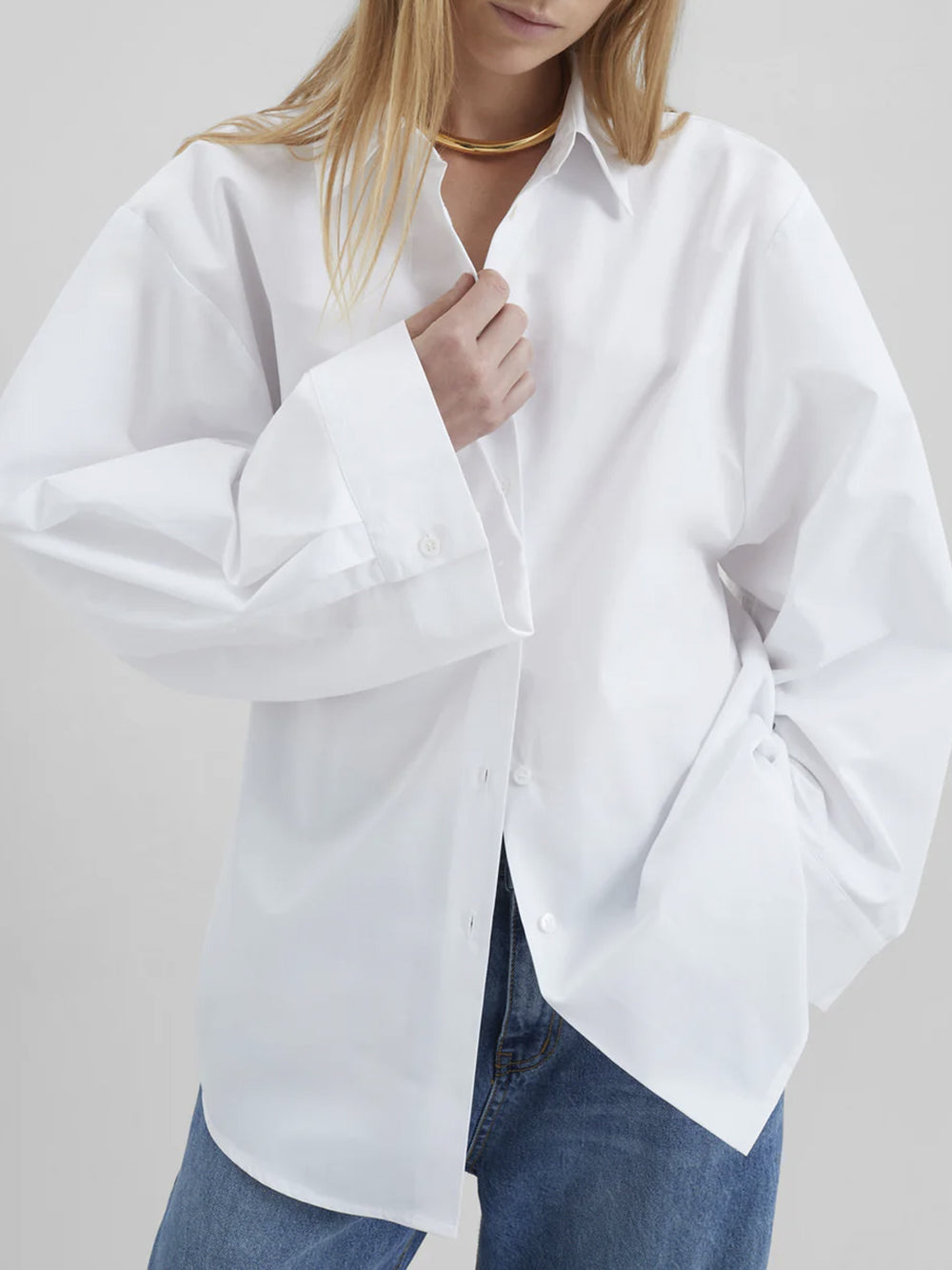 THE FRANKIE SHOP-TILA WIDE SLEEVE SHIRT-