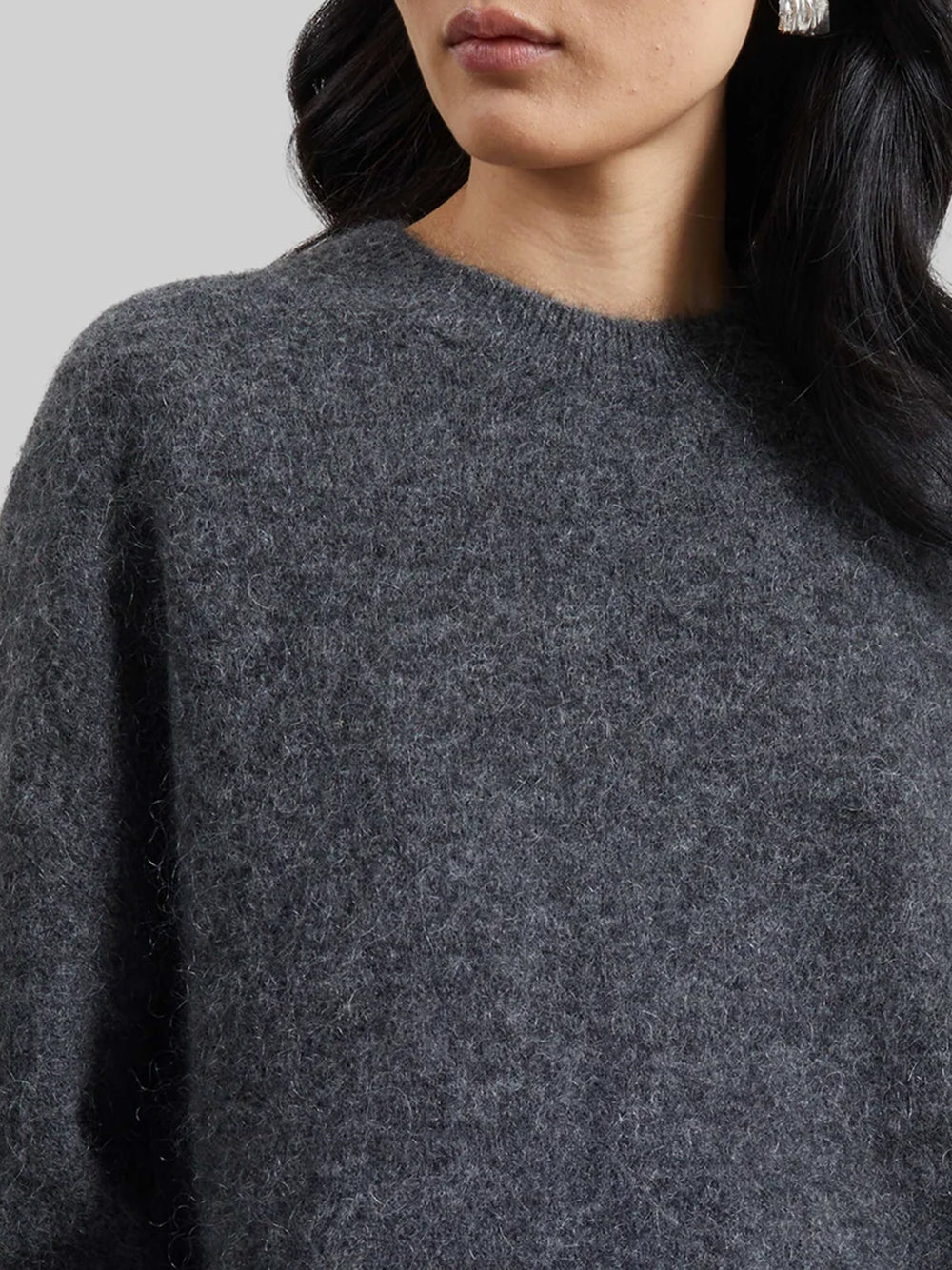 THE FRANKIE SHOP-TIMEA MOHAIR FUZZY SWEATER-