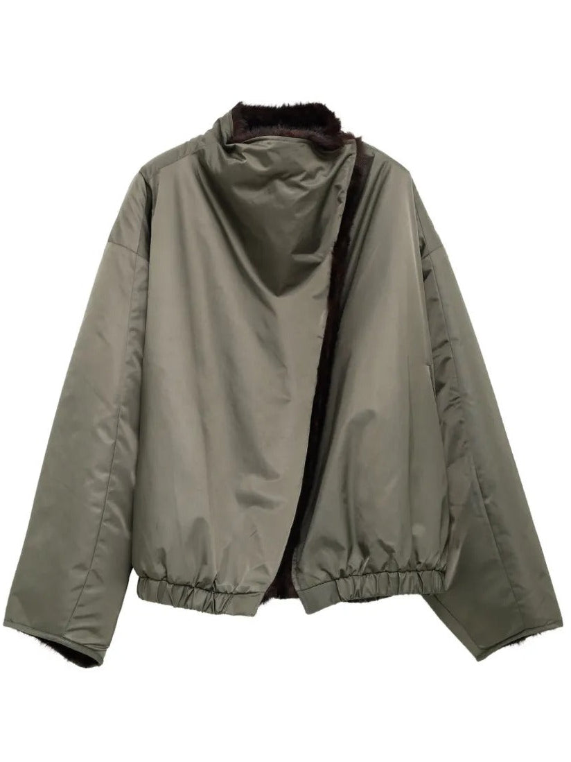 THE FRANKIE SHOP-VERA FAUX FUR REVERSIBLE SHORT COAT-