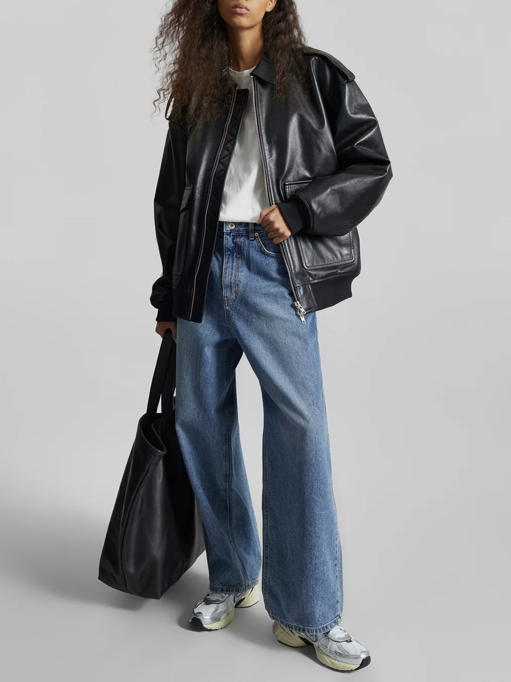 THE FRANKIE SHOP-VIPER LEATHER JACKET-