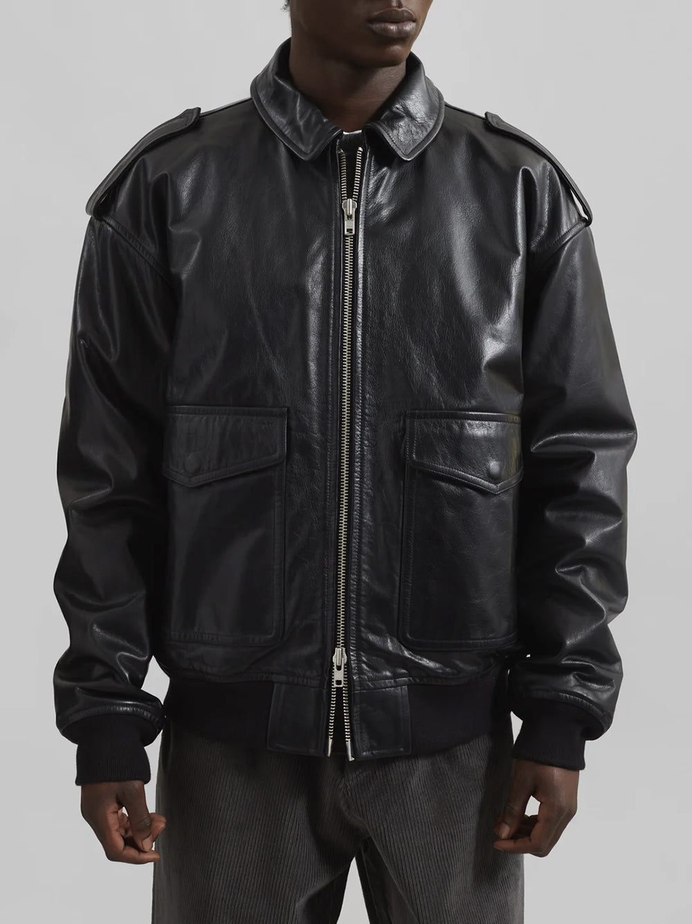 THE FRANKIE SHOP-VIPER LEATHER JACKET-