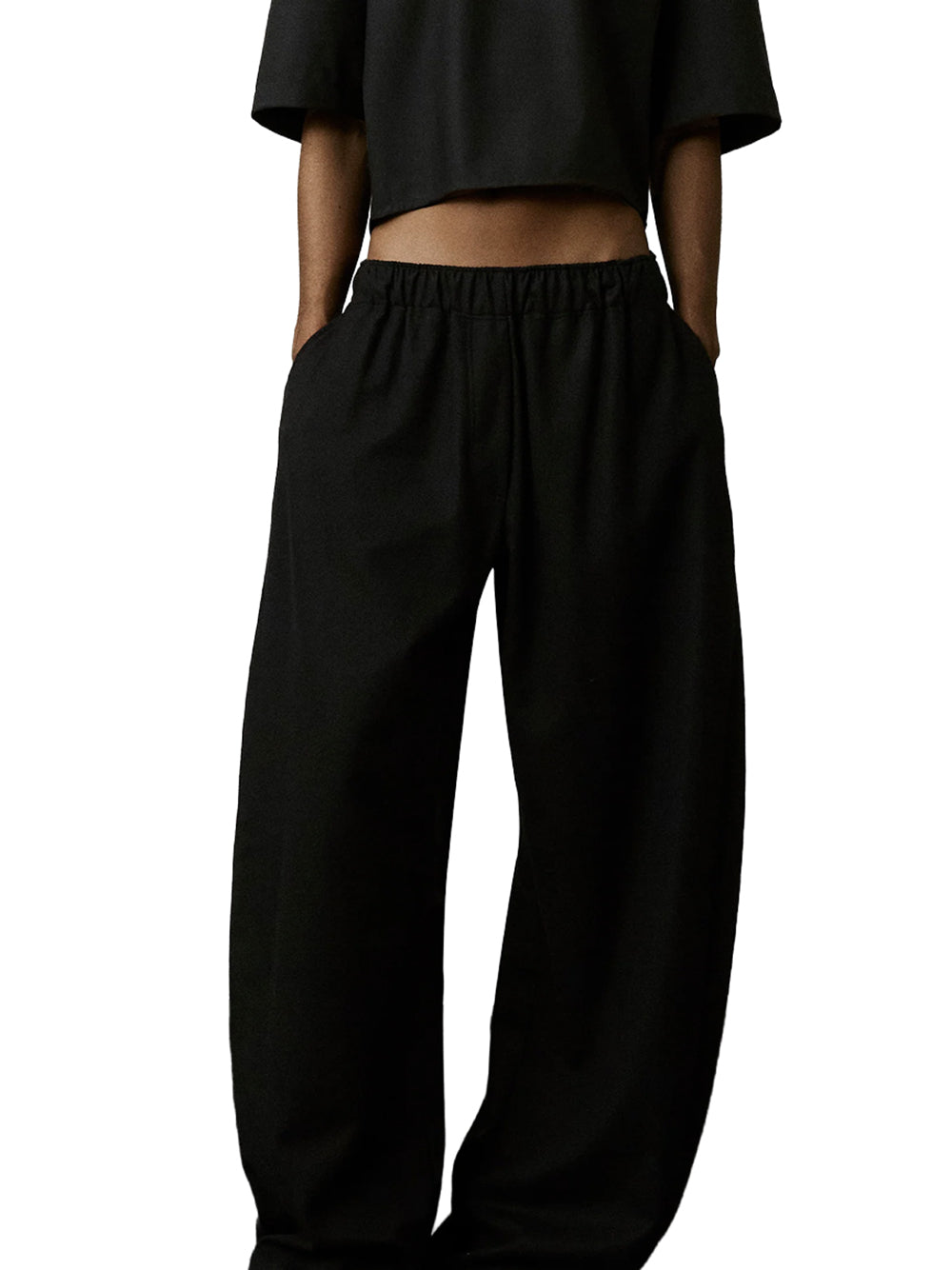 THE LATEST-DORA FLANNEL WOOL TROUSERS-