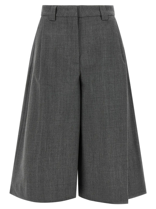 THE LATEST-E-Dakota 3120 pleated wide-leg pants-