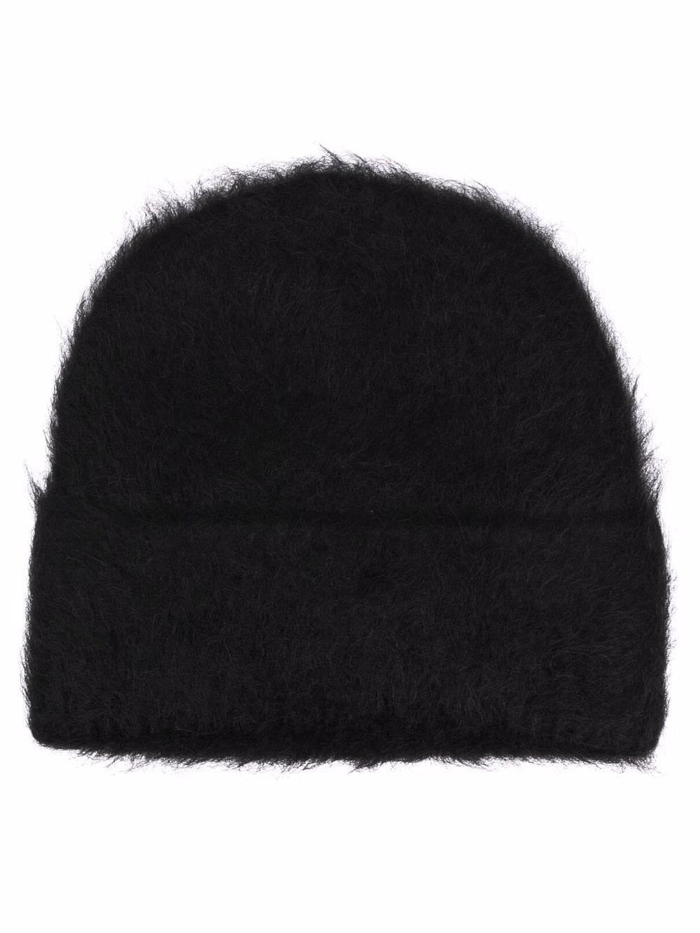 TOTEME-Alpaca Knit Beanie-214877757 BLACK 200