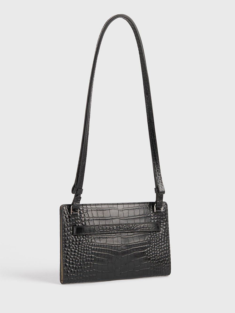 TOTEME-Belted croco-embossed cross-body-