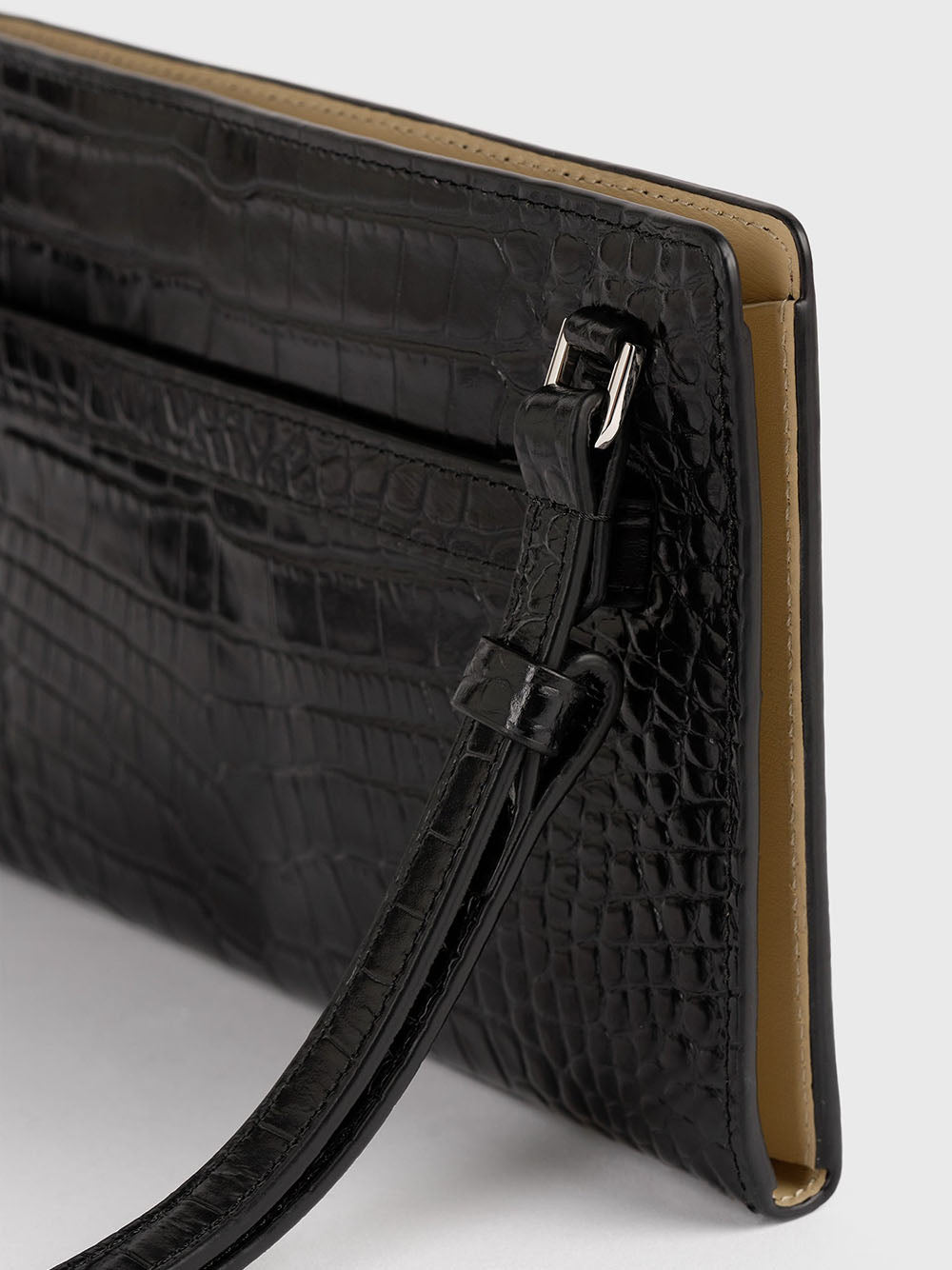 TOTEME-Belted croco-embossed cross-body-