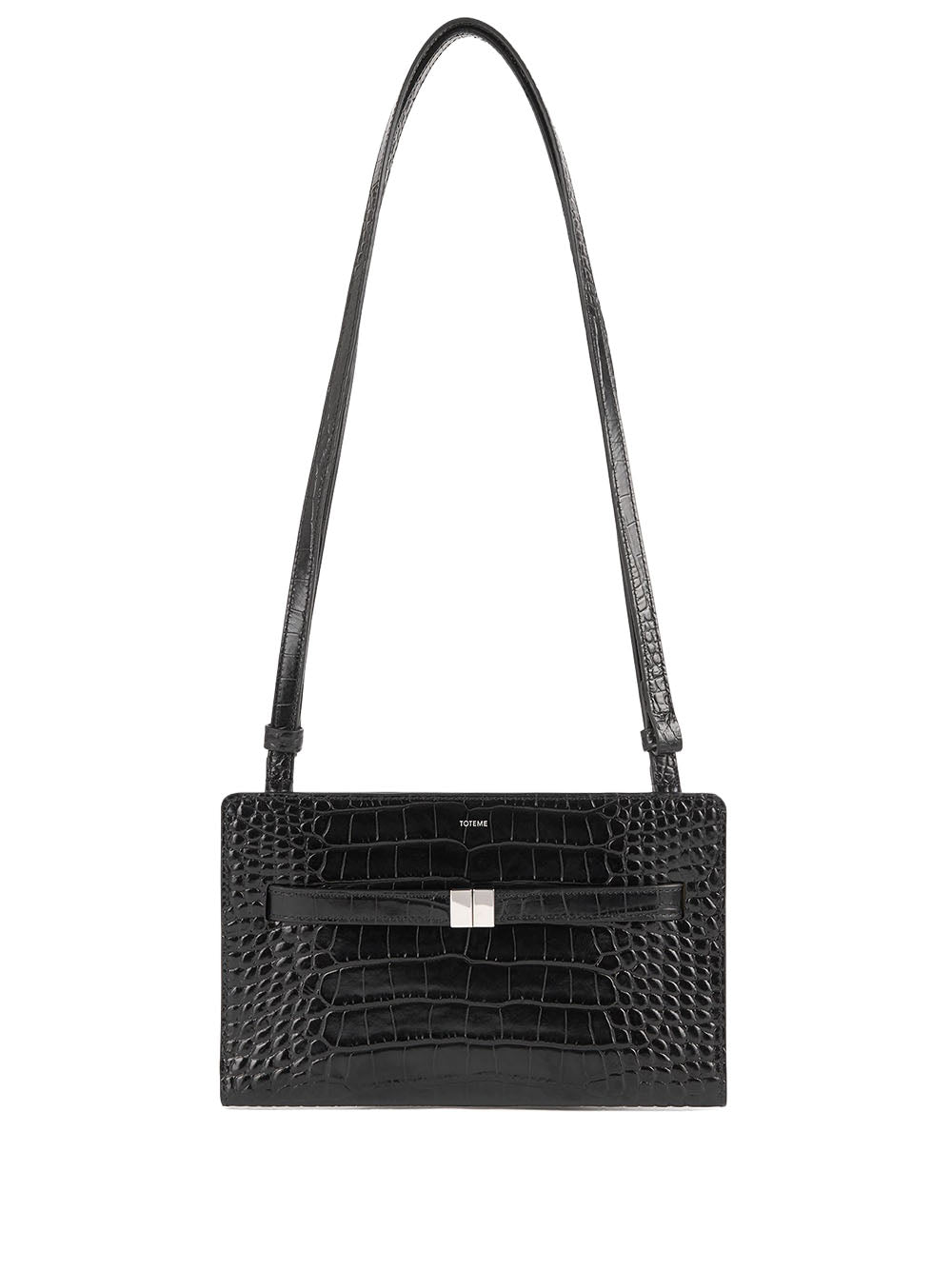 TOTEME-Belted croco-embossed cross-body-