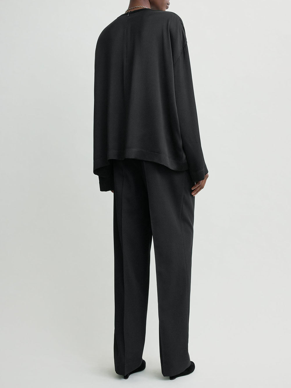 TOTEME-Boxy satin top-