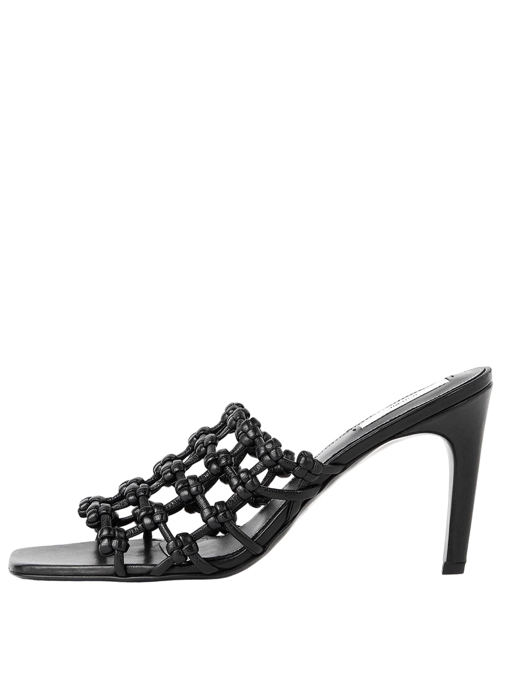 TOTEME-Braided-Leather Bandeau Mules-